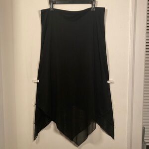 Y2K Connected Apparel Sheer Handkerchief Midi Skirt Sz12 Whimsigoth Fairy Grunge